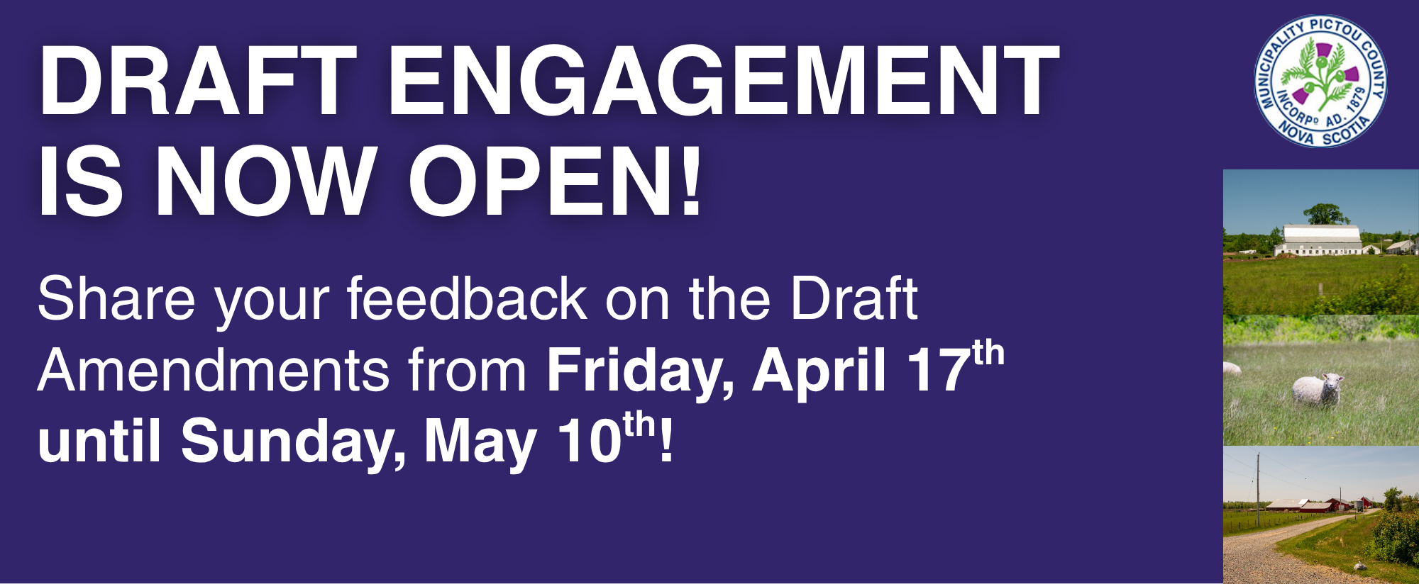 Draft Engagement is now open. Share your feedback until May 10th!