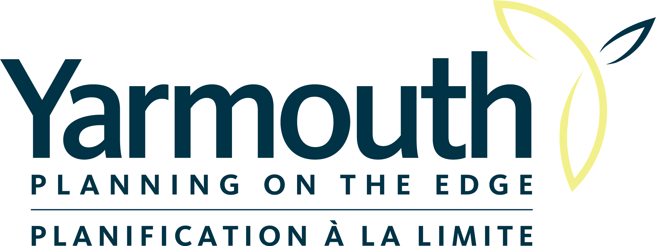 Logo for the Town of Yarmouth - tagline reads "Planning on the Edge".